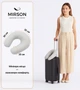 Подушка для подорожей MirSon №8727 Naturale Line 16-5703 Light Gray 50% Memory (2200006348122) - зображення 2