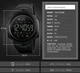 Женские спортивные умные часы Skmei 1301 Шагомер Bluetooth ударопрочные Черный - изображение 8