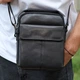 Сумка-барсетка чоловіча через плече шкіряна гладка чорна Tiding Bag TD-13457 - зображення 1