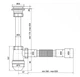 Сифон для раковины Zerix SU-03-А с ревизией 1 1/4'' ZX5083 - изображение 2