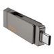 Флеш накопитель USB Hoco UD15, 256GB, 2 в 1, USB 3.2, Type-C, металлический, gray - изображение 4