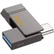 USB флеш накопитель Hoco UD14, 256GB, 2 в 1, USB 3.2, Type-C, металлический, gray - изображение 1