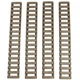 Накладки на планку Picatinny Rail Cover 4 шт Tan - изображение 2