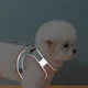 Мягкая шлейка с поводком для кошек, собак со светоотражающими вставками, желтая XL - изображение 5