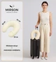 Подушка для путешествий MirSon №8749 Velvet Line 28-0004 Cream 50% Memory (2200006348344) - изображение 2
