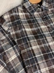 Рубашка женская YZY 7765 в клетку оверсайз широкая вареная one size темно коричневая - изображение 4