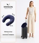 Подушка для подорожей MirSon №8778 Velvet Line 28-0006 Navy blue 100% Memory (2200006348634) - зображення 2