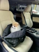 Сумка переноска автогамак для животных кошек собаки домашних животных до 10 кг автокресло автосумка с креплением в машину переноски с ремешком на плечо рюкзак портативная складная плечевая качественная сумки кошачьи авто гамак для перевозки кота кошки - изображение 4