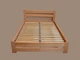 Двуспальная кровать из массива дуба Палермо плюс 150х200 Прозрачный лак Шаг ламелей 4,5 см. - изображение 2