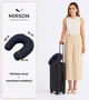 Подушка для путешествий MirSon №8798 Naturale Line 16-9000 Black Stone Полистирол (2200006348832) - изображение 2