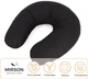 Подушка для путешествий MirSon №8798 Naturale Line 16-9000 Black Stone Полистирол (2200006348832) - изображение 4