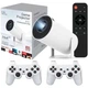 Игровой Android-проектор M300 MAX/HY300 с 36 000 играми, джойстиками и картой 64GB | HDMI, Wi-Fi, Bluetooth - изображение 1