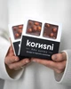 Конфеты на керобе Korysni Фундук в черном шоколаде, 100г - изображение 2