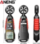 Анемометр цифровой ANENG GN302 0,4-30 м/с измеритель скорости ветра с измерителем температуры (JDT-0847972) - изображение 6