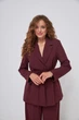 Жакет з поясом-шнуром Wear me L Бордовий (5_25_12870) - изображение 4