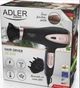 Электрический фен для волос Adler AD-2248 Black 2400 Вт профессиональный для укладки и сушки с насадками диффузором и концентратором с ионизацией и холодным обдувом - изображение 10