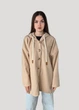 Кардиган на гудзиках блейзер oversize жіночий однотонний з капюшоном Miss Think S.R.L. Бежевий 13880 XXL (на укр 52-56) - зображення 7