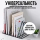 Підставка для зберігання вінілових пластинок металева 9 слотів Black (00-0001370) - зображення 6