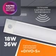 Світильник LED лінійний ELM Divo S з датчиком руху 18 Вт 6500К накладний (26-0131) - зображення 5