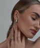 Сережки Fashion Jewerly КАПЛИ 2,5 см пусеты серебристые (SVS) - изображение 7
