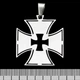 Кулон (ptsb-234) Залізний хрест (хрест в хресті), фігурний - зображення 1