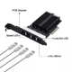 Сетевая карта Intel I226-V 4х2.5Gbps порта RJ45 LAN Card NIC PCIe для Windows/Mac OS - изображение 3