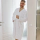 Халат SoundSleep Crystal Кимоно Отельный махровый унисекс S-M белый (93936934) - изображение 1