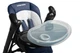 Стільчик для годування-гойдалка 2в1 Caretero Indigo Black Синій дитячий високий стільчик трансформер крісло-гойдалка для немовлят регульована спинка стіл для годування крісло для новонароджених - зображення 10