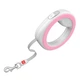 Поводок-рулетка для собак WAUDOG R-leash, круглая, XS-M, до 40 кг, 2,9 м, светоотражающая лента розовый - изображение 2
