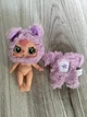 Плюшева іграшка Лялька Красуня - дитина пупсик Labubu Брелок WAKUKU Baby Doll Вакуку Фіолетова - зображення 7