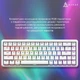 Клавиатура Ajazz AK680 MAX Magnetic Switch ABS White Keycaps RGB Aluminum Positioning Pl (AK680-WM-W-A) - изображение 8