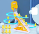 Интерактивная развивающая игрушка для детей горка-трек Small Duck Игровой набор веселые утки с подъемным механизмом 6 уток - изображение 1