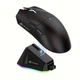 Черная игровая мышь ATTACK SHARK X11 63g (PAW3311, 22000 DPI, Bluetooth/2.4G/USB-C, RGB док-станция) - изображение 1