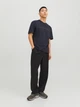 Футболка хлопковая длинная мужская Jack & Jones 12234746 S Dark Navy (5715424101336) - изображение 3