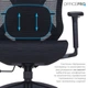 Кресло компьютерное офисное эргономичное OfficePro Atlas Black (OC630-B-B-B) - изображение 10