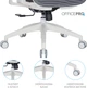 Кресло компьютерное офисное эргономичное OfficePro Atlas White/Dark Gray (OC630-W-DG-DG) - изображение 15