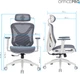 Кресло компьютерное офисное эргономичное OfficePro Atlas White/Dark Gray (OC630-W-DG-DG) - изображение 16