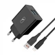 Мережевий Зарядний Пристрій SkyDolphin SC30L 2USB/2.1A + (USB - Lightning) (Чорний) - изображение 1