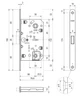 Врезной магнитный замок WC AGB Mediana Polaris XT, 96/50 мм, античная бронза (B06102.50.12) - изображение 3
