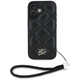 Чохол Karl Lagerfeld Quilted Initial Logo & Chain Strap для iPhone 16 Black (KLHCP16SPSQSKLSMSK) - зображення 2