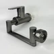 Кран-смеситель поворотный 360° с аэратором для кухни и ванной Water Tap Faucet, универсальный смеситель-трансформер с двумя режимами подачи воды и однорычажным керамическим картриджем для раковины и мойки Графит WCN-893 - изображение 2