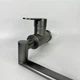 Кран-смеситель поворотный 360° с аэратором для кухни и ванной Water Tap Faucet, универсальный смеситель-трансформер с двумя режимами подачи воды и однорычажным керамическим картриджем для раковины и мойки Графит WCN-893 - изображение 7