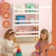 Полка для игрушек книг 95 x 15 x 50 см Белая - изображение 4
