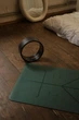 Премиальный коврик для йоги каучуковий Lita Comfort PU+coconut Marking Emerald Yoga mat зеленый 183х68х0,5 см - изображение 3