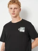 Футболка хлопковая длинная мужская Puma Graphics 68803401 L Black с принтом (4069157687317) - изображение 4