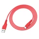 Кабель Hoco X58 Airy Silicone USB - MicroUSB 2.4A/1m (Червоний) - изображение 2