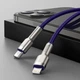 Кабель Baseus Cafule Metal (PD) Type-C - Lightning PD20W/2m (CATLJK-B05) (Purple) - изображение 8