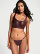 Шикарний корсет-бюст Victoria's Secret з екошкіри 1159853747 (Бордовий S) - зображення 3