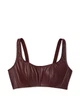 Шикарний корсет-бюст Victoria's Secret з екошкіри 1159853747 (Бордовий S) - зображення 4