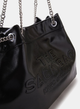 Женская кожаная сумка Marc Jacobs The Large Chain Sack Bag, чёрная - изображение 5